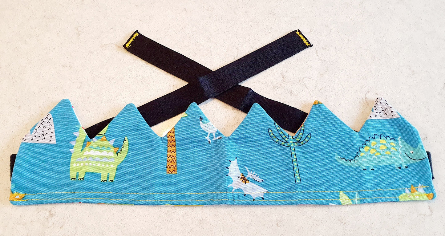 Reusable, Reversible Fabric Party Crown; perfect for your next birthday party.