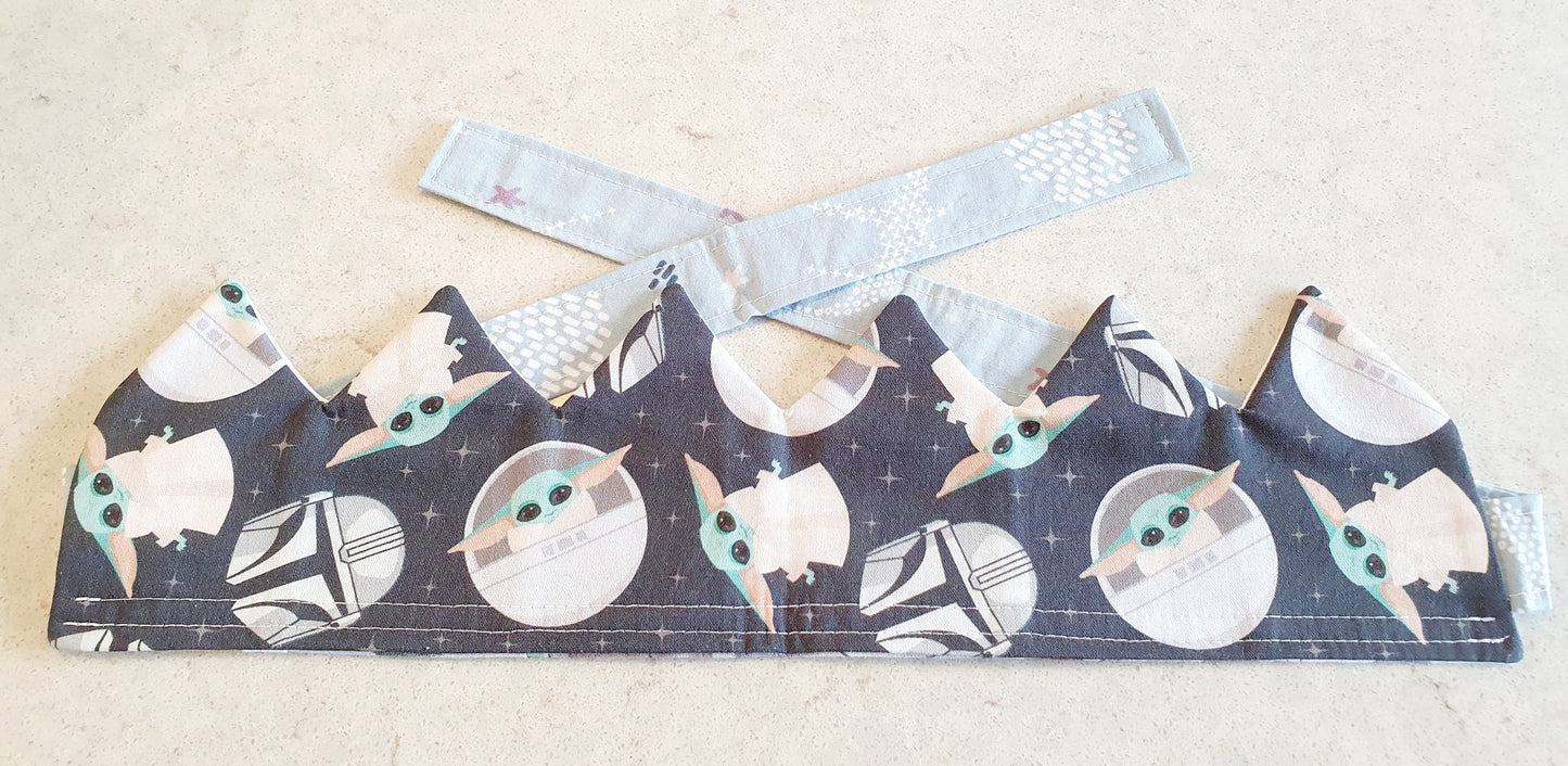Reusable, Reversible Fabric Party Crown; perfect for your next birthday party.