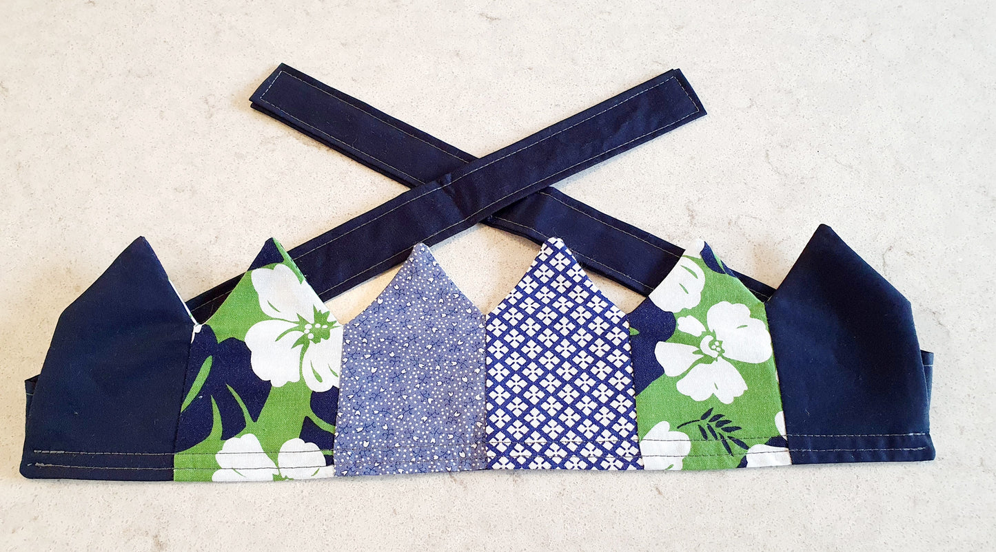 Reusable, Reversible Fabric Party Crown; perfect for your next birthday party.