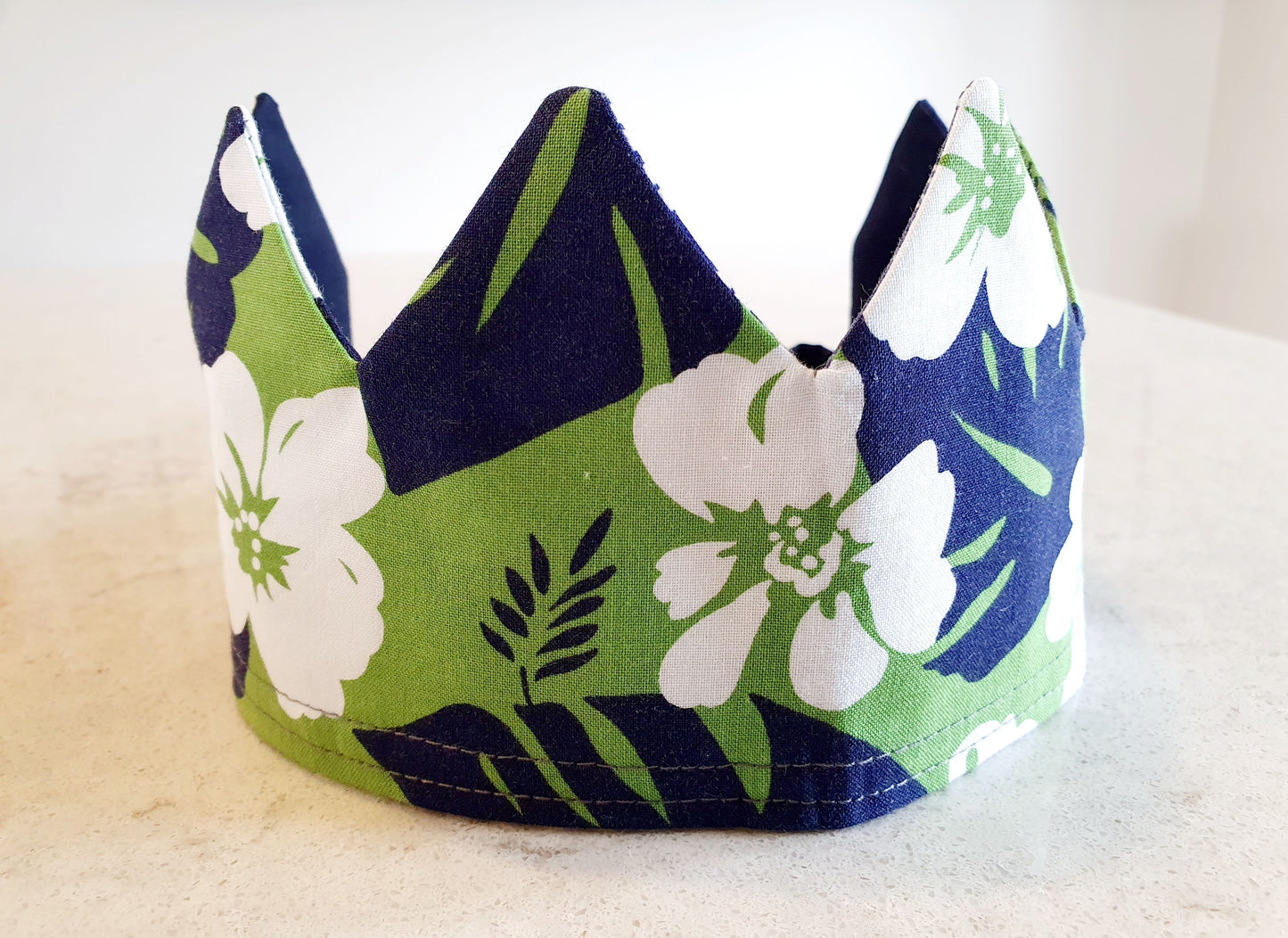 Reusable, Reversible Fabric Party Crown; perfect for your next birthday party.