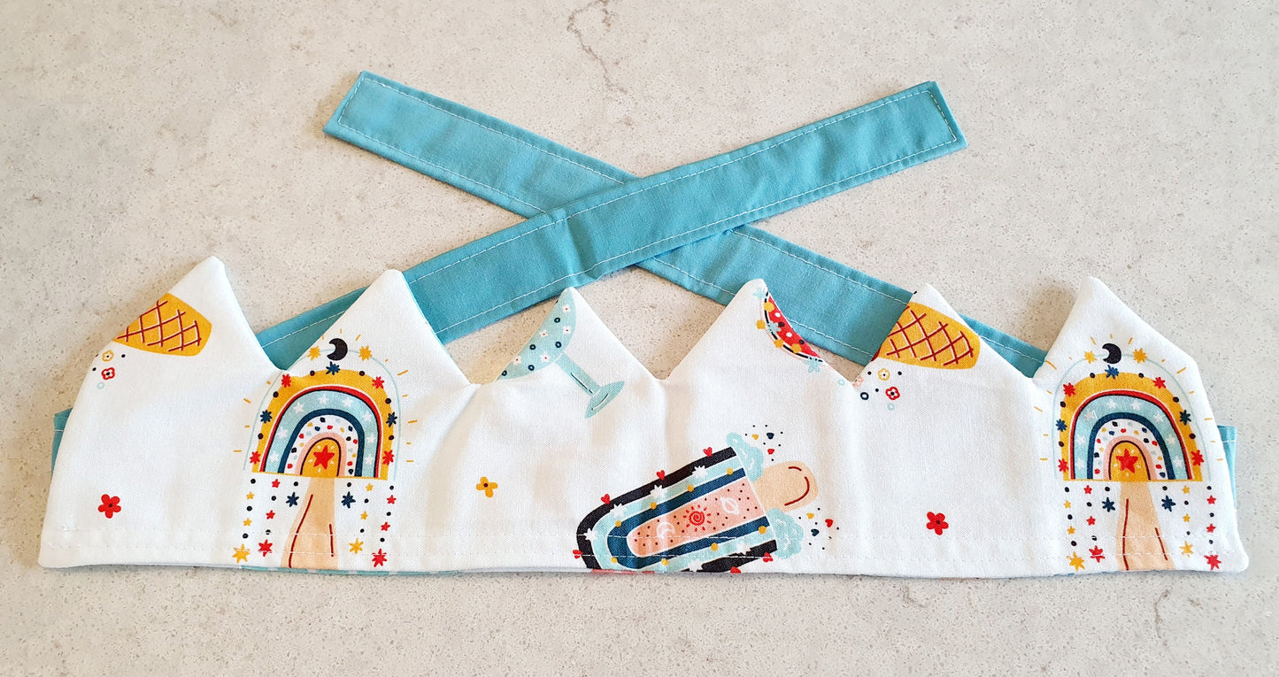 Reversible Fabric Party Crown -Sustainable Celebrations