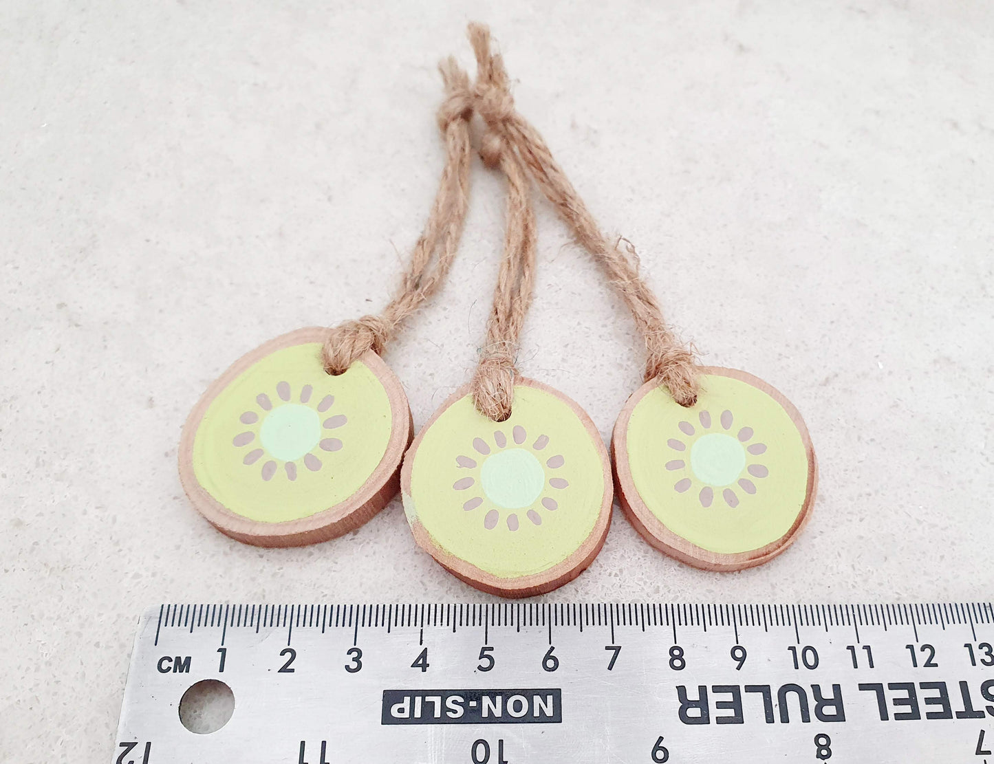 Wood Round Decorations - Set of 6 - Small - Sustainable Christmas