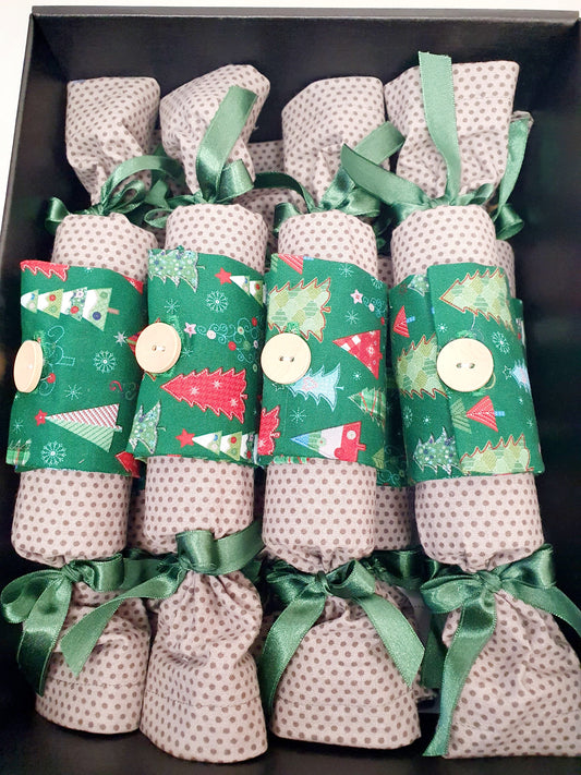 Reusable Christmas Crackers - Set of 8 - In FREE Storage Box