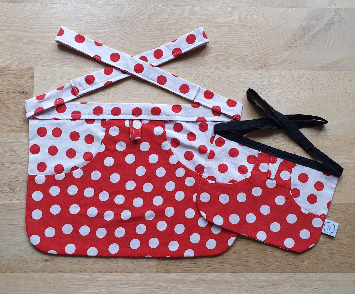 Peg Apron -  Upcycled - Adult & Child Set