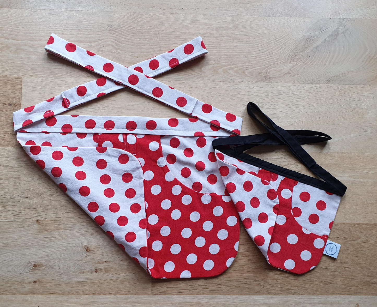 Peg Apron -  Upcycled - Adult & Child Set