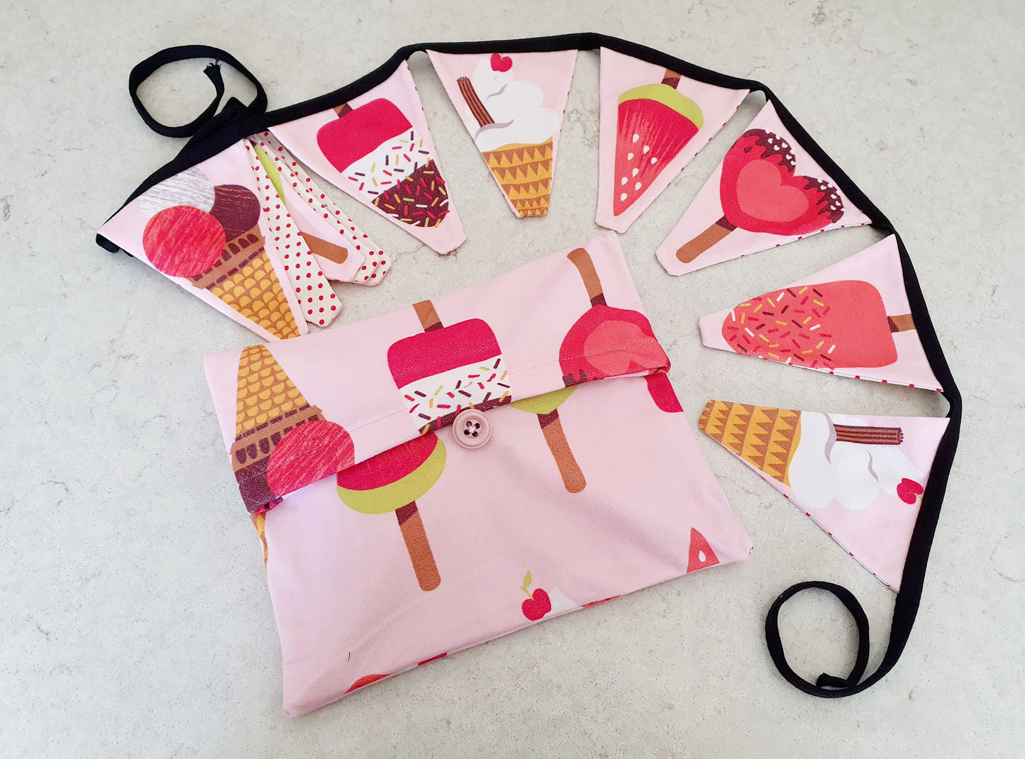 Reusable Pass the Parcel Game with Matching Bunting Set Sustainable Celebrations