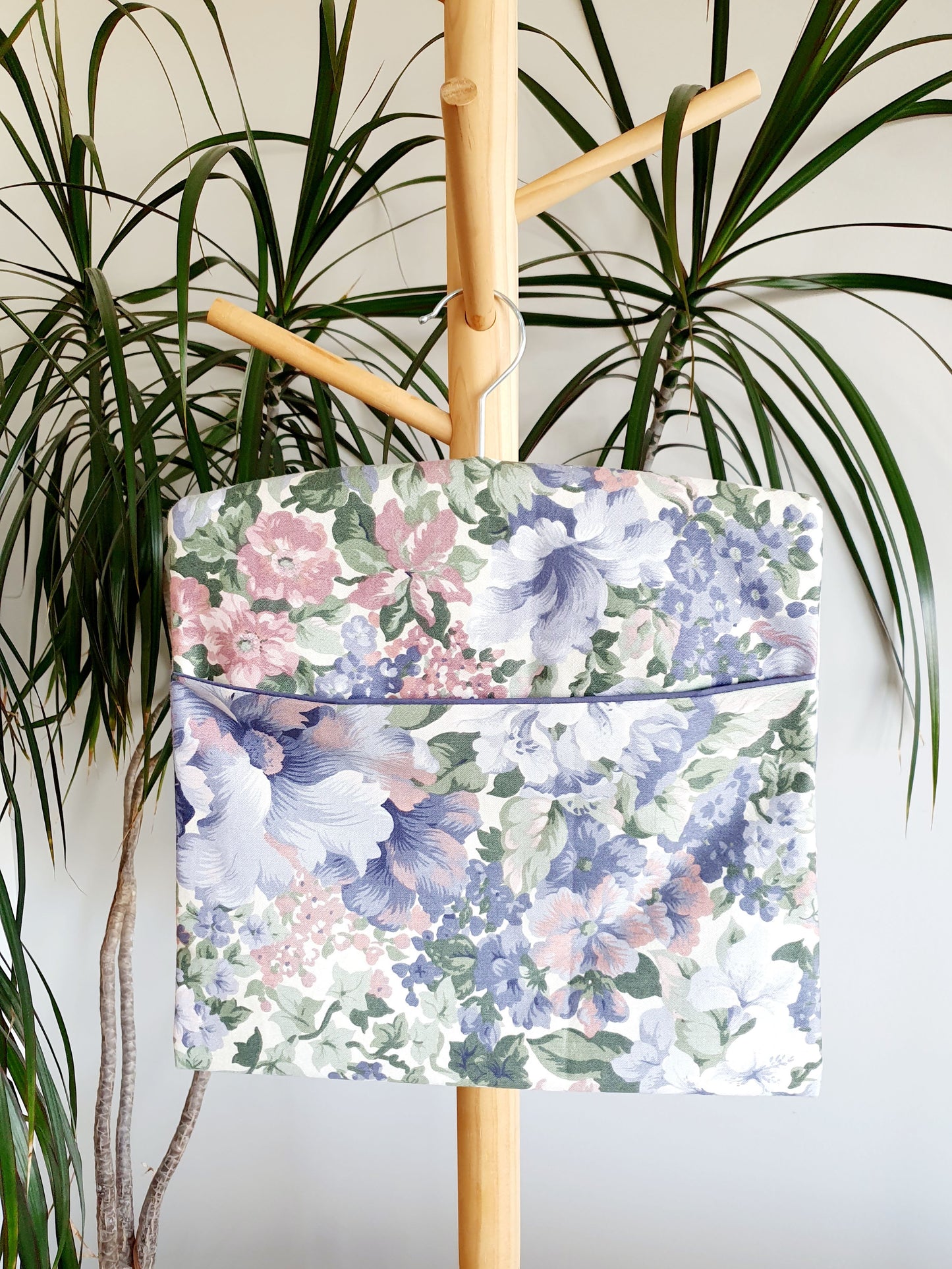 Upcycled Peg Bag with Removable Wooden Hanger