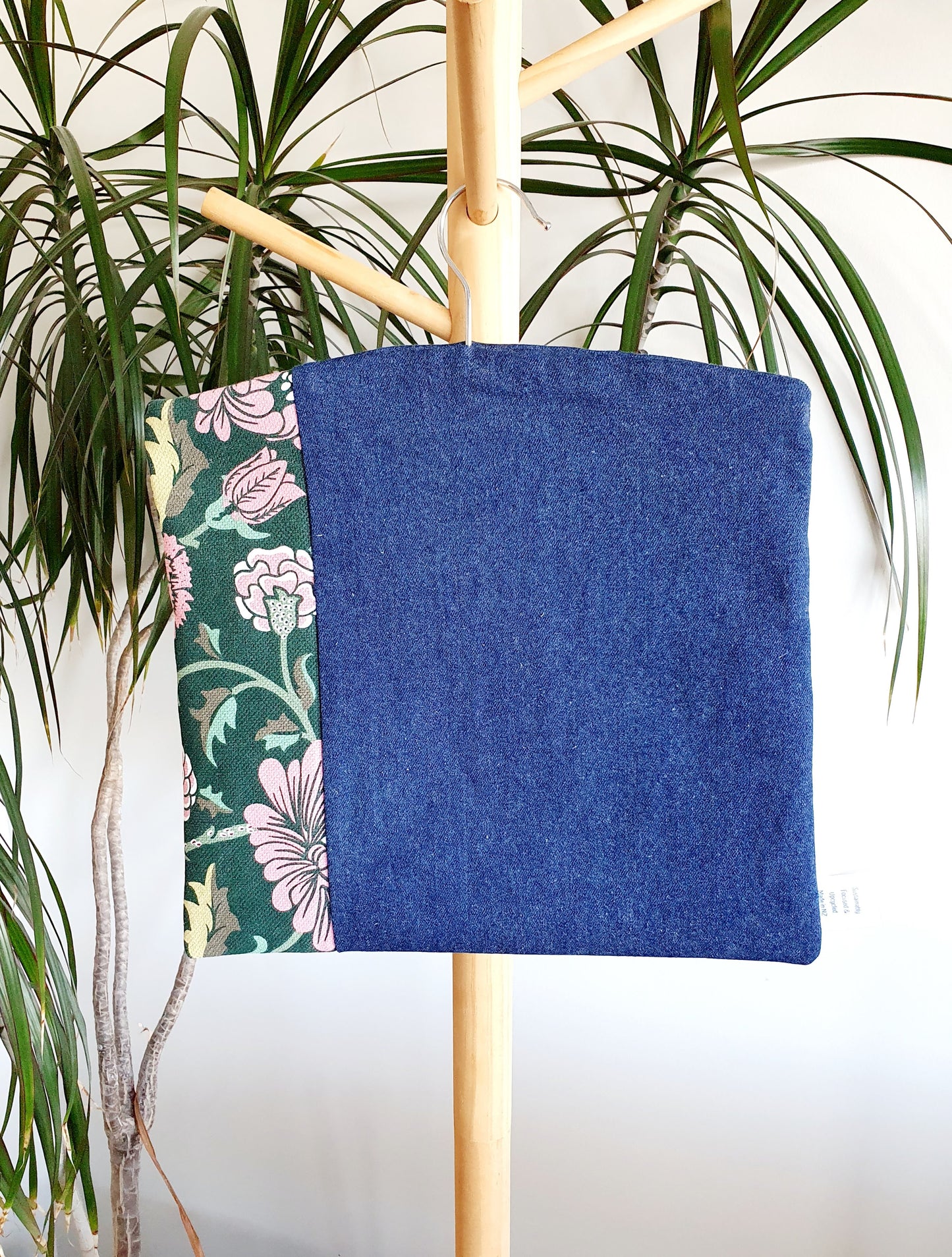 Upcycled Peg Bag with Removable Wooden Hanger