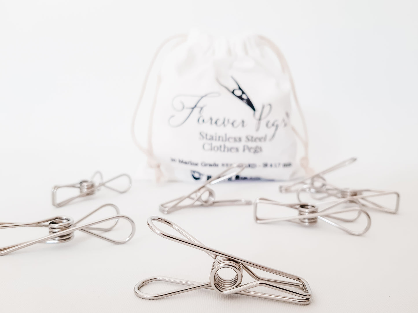 These MARINE GRADE pegs are made to last forever. Each bag has 20 stainless steel pegs.